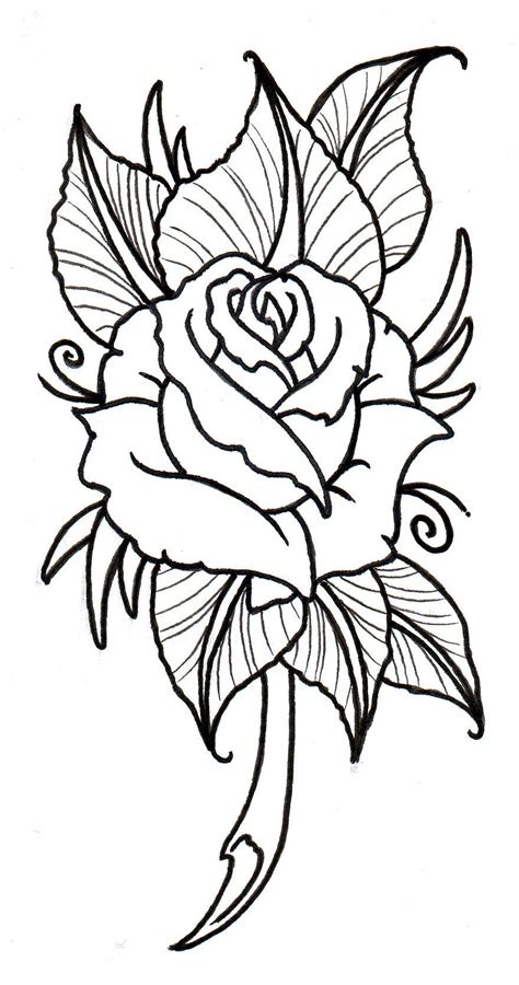 printable rose tattoos.